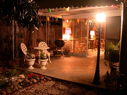 Covered Patio from Yard