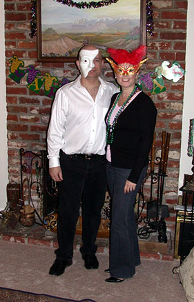 Adam & Noelle with masks