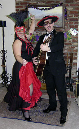 Flamenco Barbieris with Masks