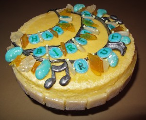 Closeup of Collage Necklace Cheesecake