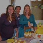 Audene, Jeff & Britta with the Baby Duckie Cake