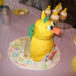 Baby Duckie Cake after cutting
