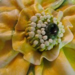 Closeup of Yellow Ruffled Flower