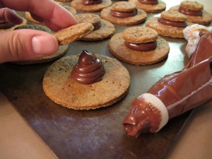 Adding the domes to the Flying Saucer S'mores