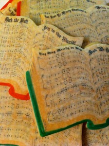 Caroling Cookies Closeup