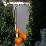 The gate screen in daylight with pumpkins placed properly