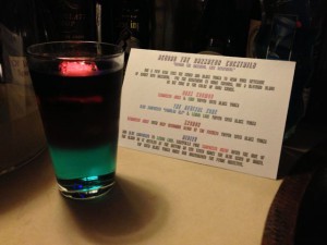 Nibiru Grande with the Beyond the Darkness Cocktail Recipe Card