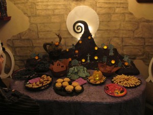 Edible Spiral Hill Centerpiece