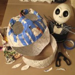 Jack's paper-mache head well underway