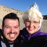Bright sunshine at Davenport Beach after our Elsa photoshoot was done!