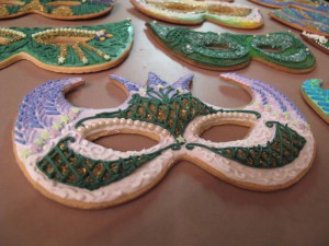 Mardi Gras Mask Cookies 2011