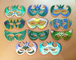 Mardi Gras Mask Cookies 2011