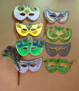 Mardi Gras Mask Cookies 2012