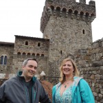 Ghoulish Glen and Webmistress Britta at the castle (by Scary Jerry)