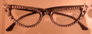 Vintage cateye glasses with extra rhinestones