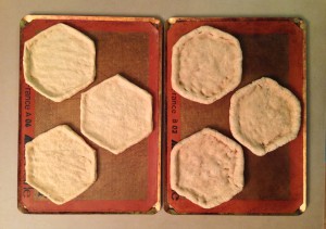 Hexagonal Pizza Crusts for Grilled Snowflake Pizzas