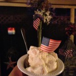 Ice cream served right before fireworks
