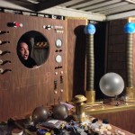 Silly Glen inside the steampunk device in progress