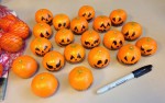 Making Mandarin Jack O'Lanterns