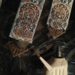 Bookmarks for one of the illuminated manuscripts