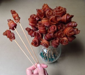 A Bountiful Bouquet of Bacon Roses