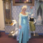 Posing with the decor inside Anna & Elsa's Boutique