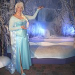 I saw the photos on my camera and went back again to get my full costume in the shot, but it wasn't with the ice castle, hence different poses.
