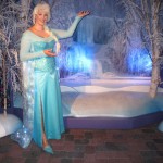 I saw the photos on my camera and went back again to get my full costume in the shot, but it wasn't with the ice castle, hence different poses.