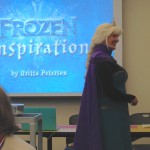 Photos and chatting with Queen Elsa before the meeting started