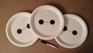 Quick & Easy Baymax Paper Plates