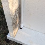 PVC channels glued into the corners to slide over rebar pounded into the grass holds the Giant Gravestones in place even in wind!