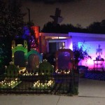 all LED lighting for the graveyard, including the candles!