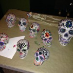 Painting skulls with Scary Jerry