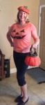 Pumpkin hat and purse - thanks Mom!