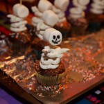 Erica's adorable pretzel skeleton cupcakes!