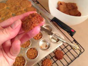 Mini muffin tins seemed to be a good BB-8 head shape