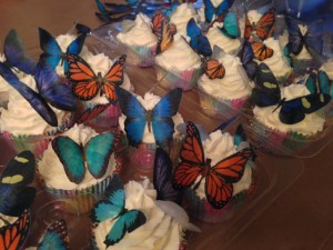 Lighter Than Air Cupcakes with Bright Butterflies