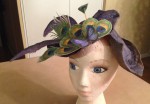 Final Wearable Edible Feathered Hat - Side View
