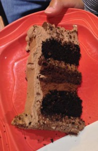 Chock Full O' Chocolate Cake Cross Section