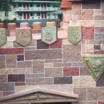 The embossed shields are a nice touch around the ramparts.