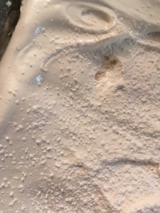 Dust the top of the marshmallows before setting overnight