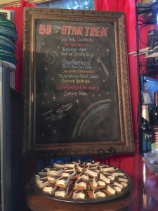 50 Years of Star Trek menu with S'more Trek