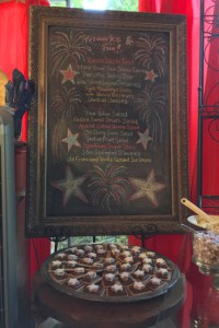 Menu Chalkboard with Star Spangled S'mores 2016 version