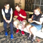 Marco, Ben & Robin enjoying the shade on the patio couch