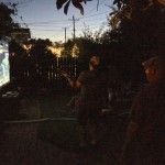 Playing Rock Band before fireworks