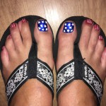 Professional Patriotic Pedicure