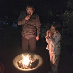 Kevin & Ellie enjoying their Star Spangled S'mores