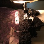 Adding fabulous fringe to my web lampshade covers