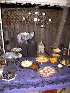 Patio food table