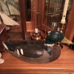 Antique wooden duck decoy